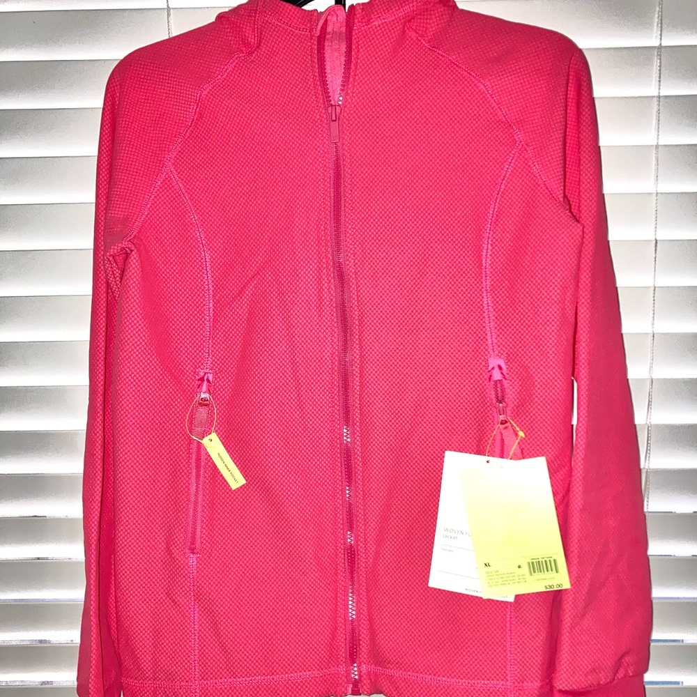 All in Motion Girls Pink Hooded Jacket - Picture 2 of 7